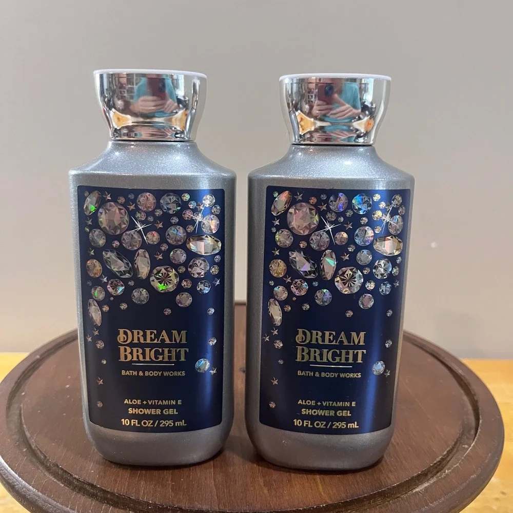 Bath & Body Works Dream Bright‎ Shower Gel 10oz Set of 2 Sapphire Berry Vanilla